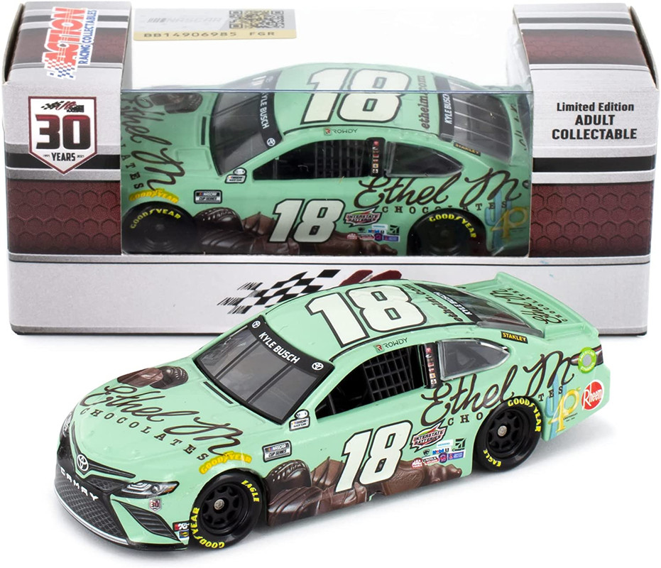 KYLE BUSCH 2021 Lionel #18 ETHEL M CHOCOLATES CAMRY 1/24 Action ELITE NEW IN STK | #3919568126
